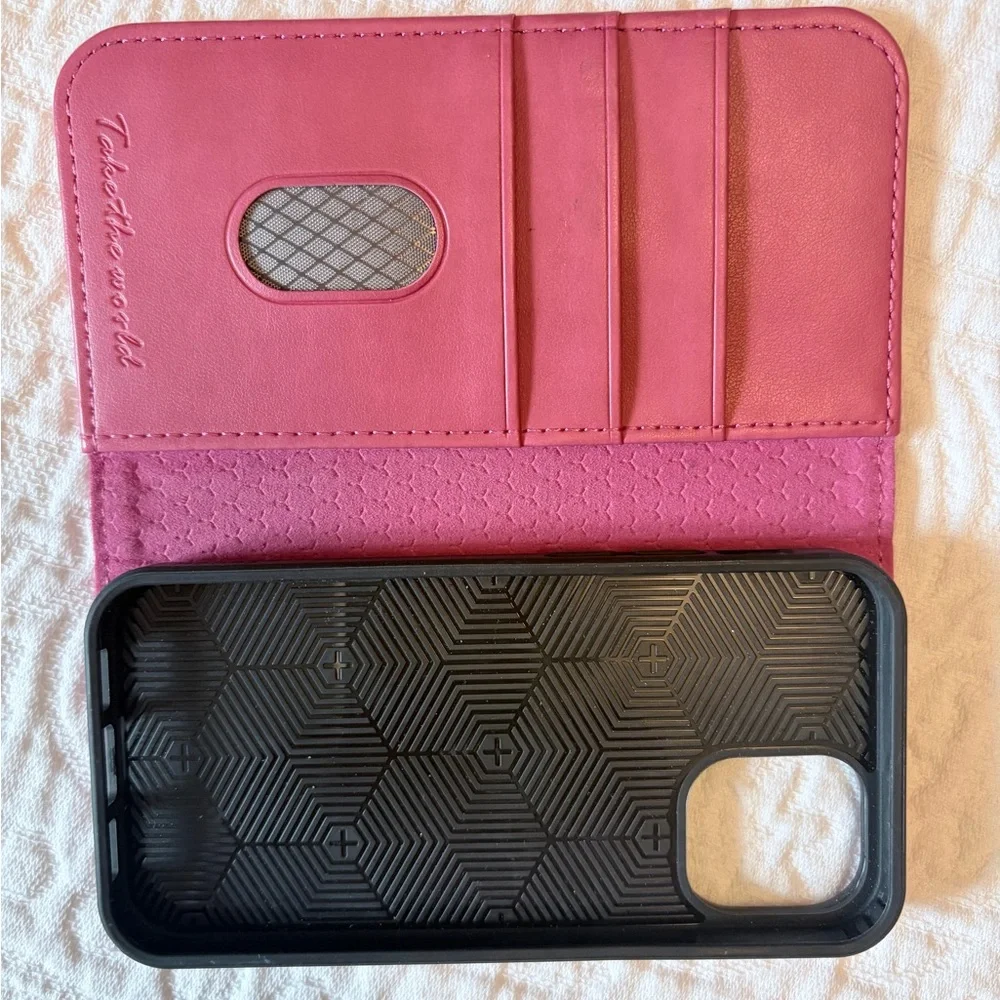 TUCCH Pink Wallet Phone Case NWOT